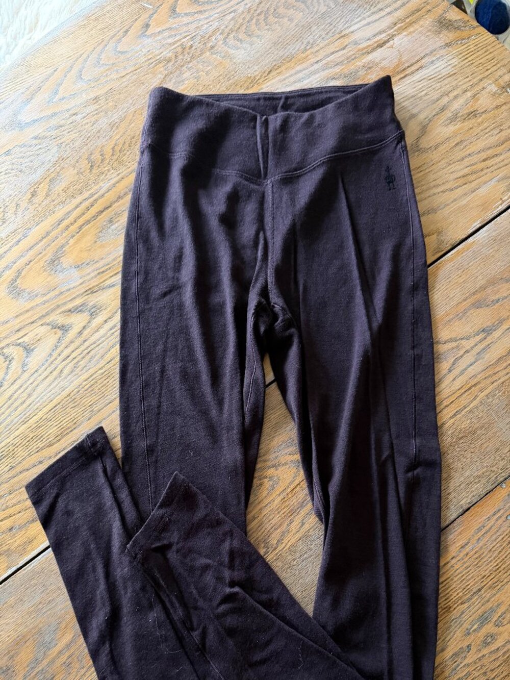 SMARTWOOL medium weight wool long johns/WM/mink heather